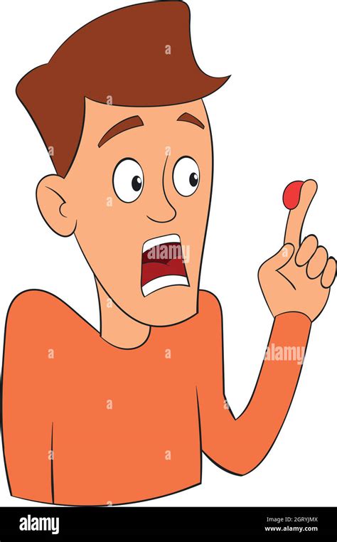 Fear of blood icon, cartoon style Stock Vector Image & Art - Alamy