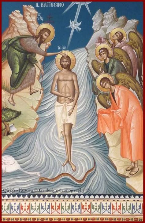 Iconography, Baptism of christ, Orthodox icons