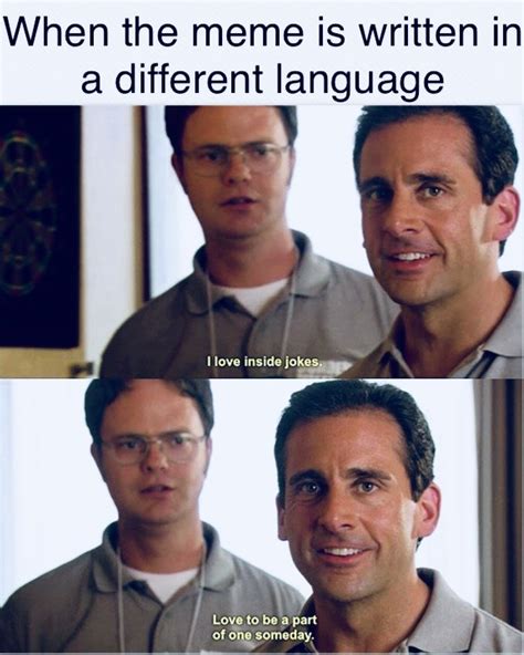 When the meme is written in a different language #theoffice #memes ...