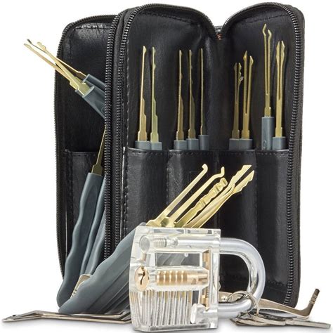 GOSO 24 Piece Lock Pick Set Transparent Practice Padlock Bundle – GOSO Lock Picks