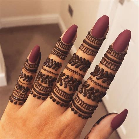 51+ Finger Mehndi Design Ideas In 2020! – WedBook | Mehndi designs for ...