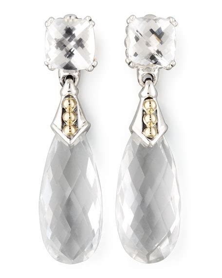 LAGOS Prism Earrings, White Topaz