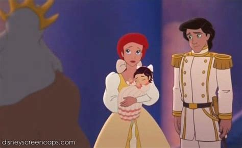 Eric, Ariel, and Melody... There are so many words inside their eyes... Melody Little Mermaid ...