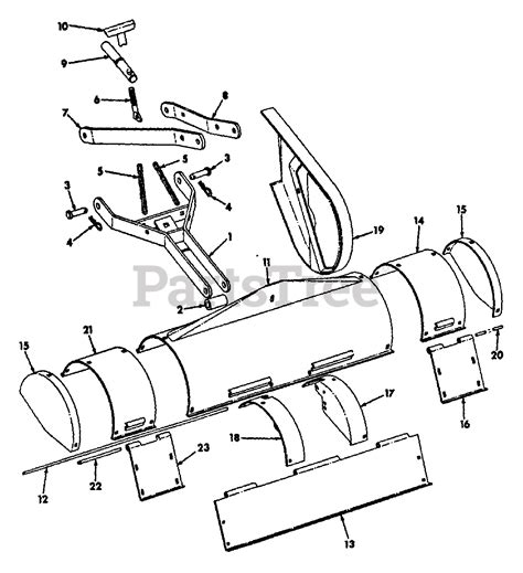 Cub Cadet Tiller 1 - Cub Cadet Tiller Attachment Hitch and Shields Parts Lookup with Diagrams ...