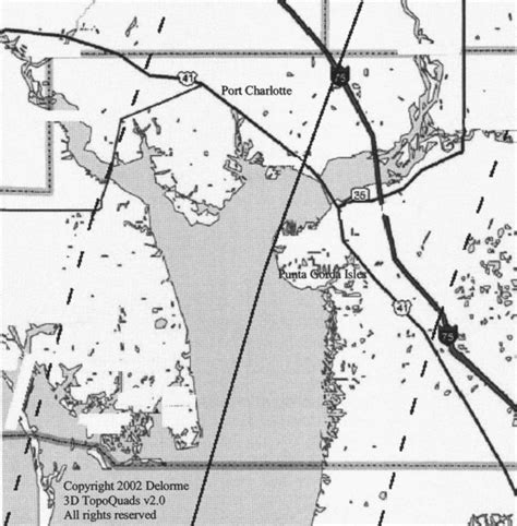 Path of Hurricane Charley. The dark line cutting through Charlotte... | Download Scientific Diagram