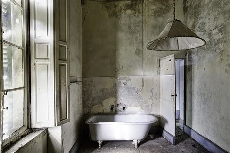 Vintage white bathroom - abandoned building Photograph by Dirk Ercken - Fine Art America