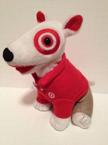 Target Bullseye Dog Plush Toy Stuffed Animal Bull Terrier Employee ...