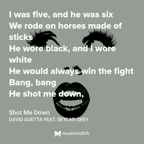 Shot me Down from Kill Bill | Skylar grey, Lyrics, Kill bill