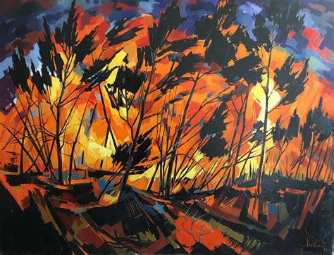 Expressionist Landscape Painting at PaintingValley.com | Explore ...