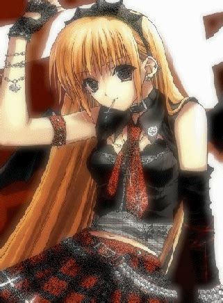 Anime In Black Dress - DesiGlitters.com