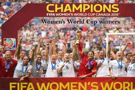 FIFA Women's world cup winners list from 1991 to 2019 and Trophy