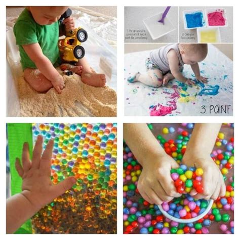 28 Baby-Safe and Toddler Approved Sensory Play Activities | Jeux bébé 6 ...