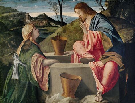 Christ And The Samaritan Woman Painting at PaintingValley.com | Explore ...