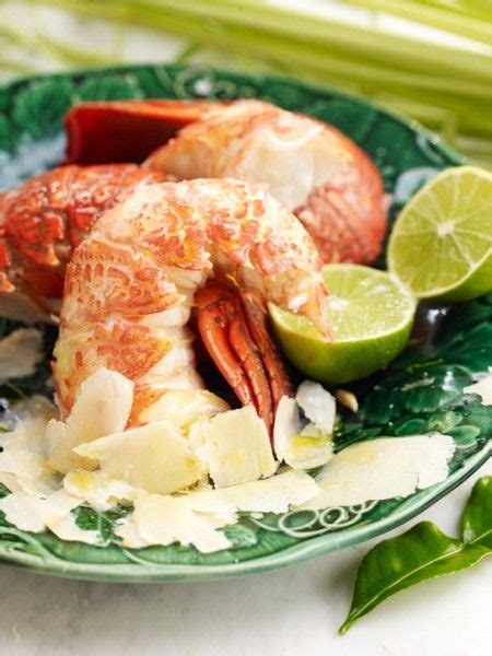 Beautiful New Zealand crayfish, served with a dash of fresh lime - it doesn't get much better ...