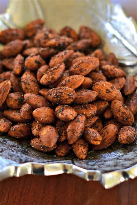 Smoky Spicy Roasted Almonds | Recipe | Almond recipes, Spicy almonds ...