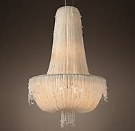 1930S French Crystal Beaded Chandelier 29"