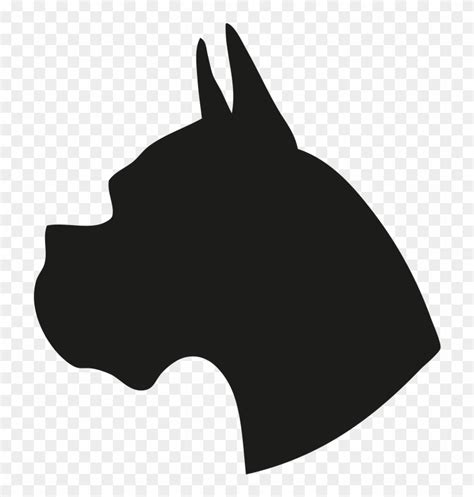 Bulldog Head Silhouette