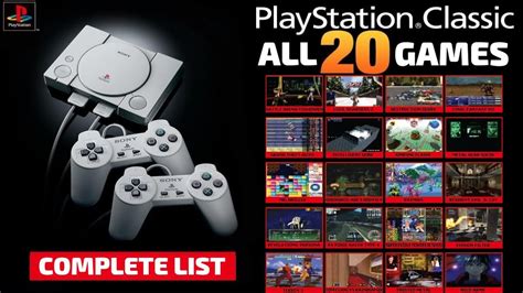 Sony PS1 / PS Classic Mini Complete Games List [All the Games] || [EUR/US Version] - YouTube