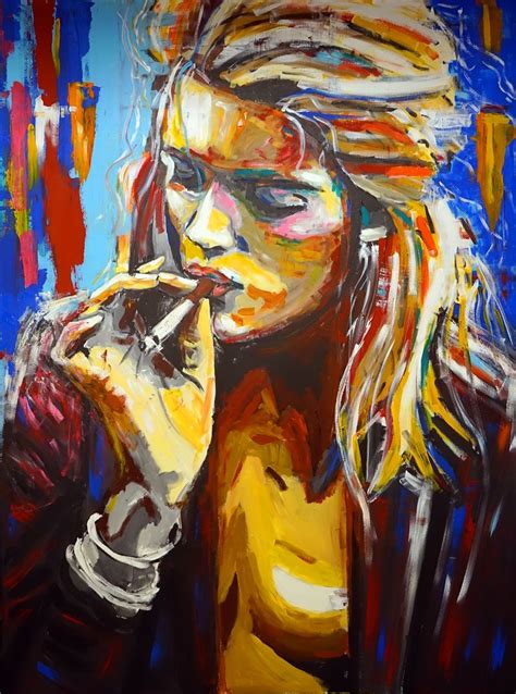 Smoker by Wojciech Bąbski - Painting - Arts Artists Artwork | Famous artists paintings ...