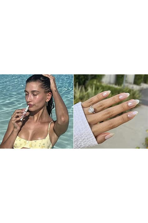 Nail Time, Hailey Bieber, Almond Nails, Press On Nails, Shapes ...