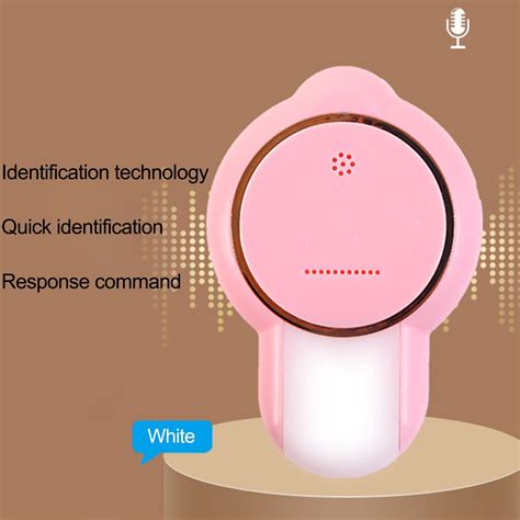 Sunjoy Tech Night Lamp Plug-and-Play Soft Lighting Voice Control Flicker Free Energy-saving ...