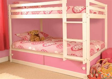 Comfy Living Girls Slide Storage White Wooden Bunk Bed with Pink Sliding Doors - review, compare ...