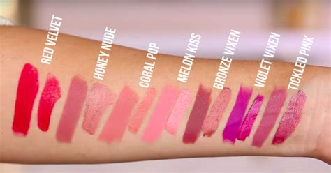 Flower Lipstick Swatches