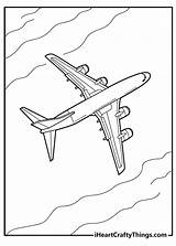 Simple Airplane Coloring Pages sketch template