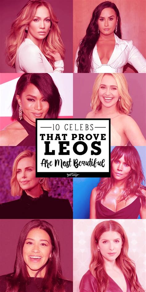 50 Famous Celebrities That Have A Leo Zodiac Sign | Leo, Celebrities ...