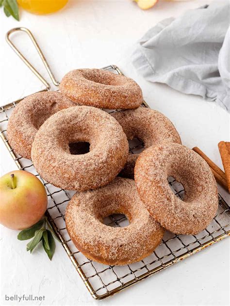 Baked Apple Cider Donuts Recipe - Belly Full