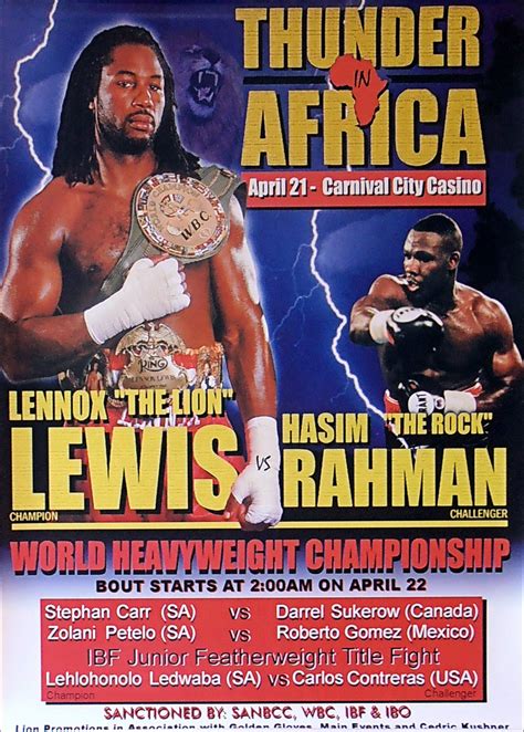 LENNOX LEWIS vs. HASIM RAHMAN (1) Site*