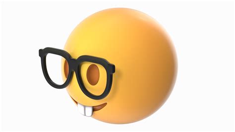 Nerd face emoji model - TurboSquid 1533409