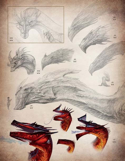 Smaug: Unleashing the Dragon | Concept Art World | Creature concept art, Dragon concept art ...