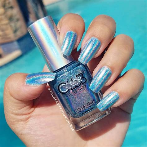 Color Club Holographic Nails - Color Club Blue Heaven Nail Polish - IG: @thebeautyjournalsxo ...