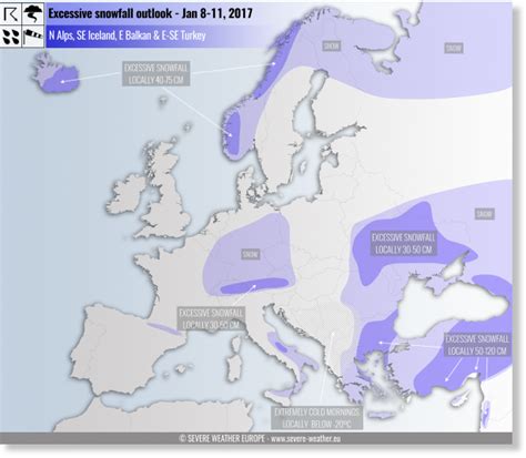 Excessive snowfall forecast in some areas of Europe for Jan 8-11, 2017 -- Earth Changes -- Sott.net