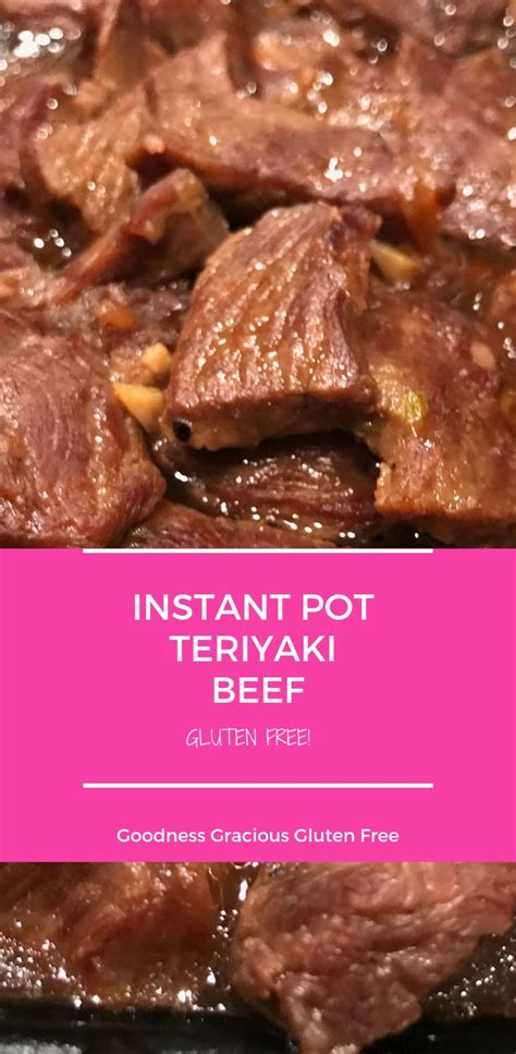 Quick and delicious Pressure Cooker or Instant Pot Teriyaki Beef | Instant pot dinner recipes ...
