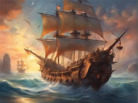 Pirate galleon with cannons by ZENART07 on DeviantArt