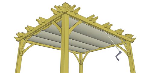 OLT 10 x 10 Cedar Breeze Pergola Kit with Retractable Canopy | Walmart Canada | Pergola kits ...