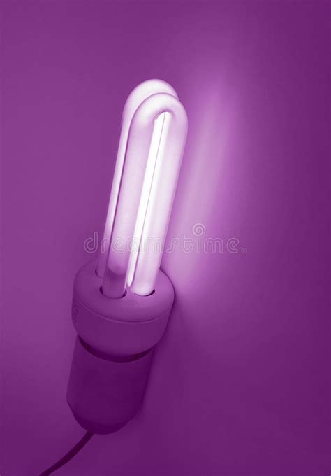 Fluorescent light bulb stock photo. Image of electricity - 191286578