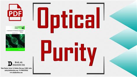 Optical Purity - Dalal Institute