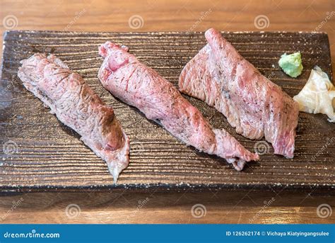 Wagyu beef sushi stock photo. Image of gourmet, japanese - 126262174