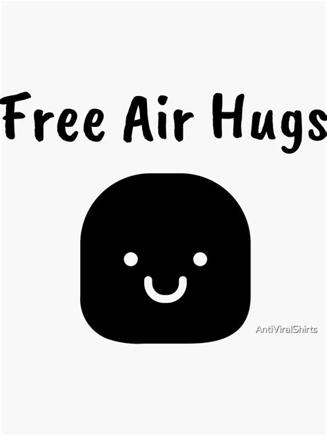 "Free Air Hugs | Fun Coronavirus Design" Sticker for Sale by AntiViralShirts | Redbubble