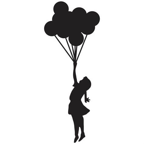 Bansky Balloon Girl Wall Decal by WallsNeedLove on Etsy, $62.00 | Girl ...