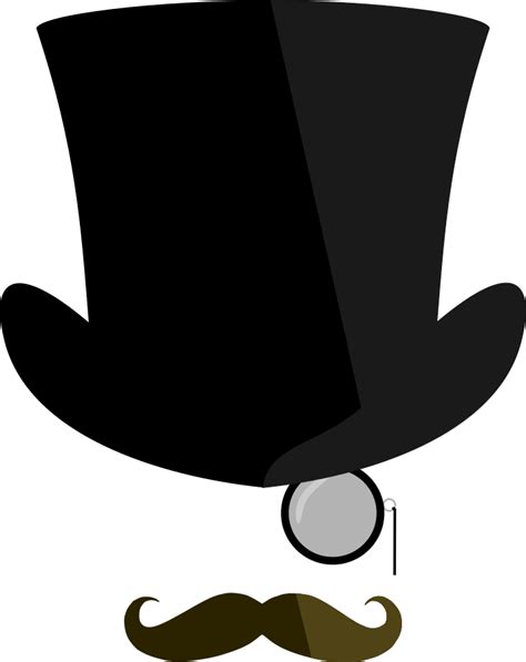 Top hat, moustache, monocle Clip Art Image - ClipSafari