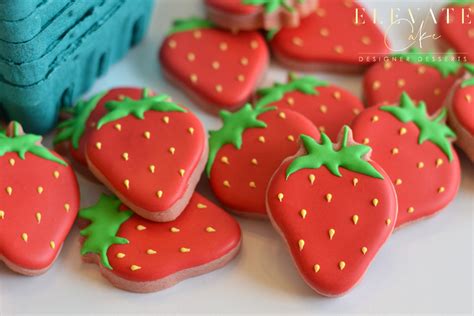 Strawberry Milkshake Sugar Cookies - Olivia Rose Cake Artistry