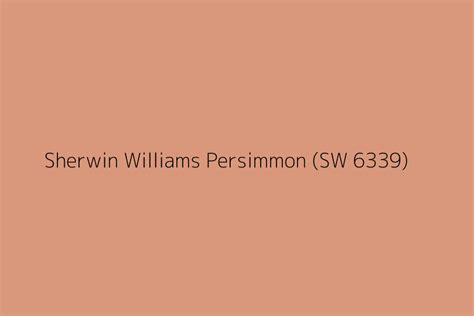 Sherwin Williams Persimmon (SW 6339) Color HEX code