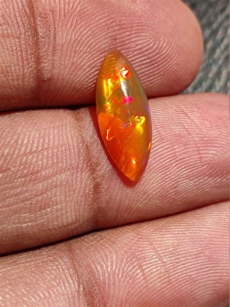 Beautiful FIRE OPAL CRYSTAL cabochon gemstone wholesale | Etsy