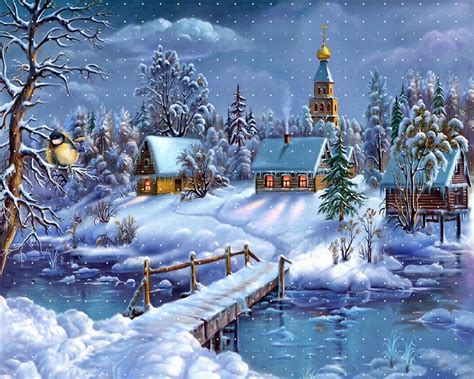 Free Animated Snow Scene Wallpaper - WallpaperSafari