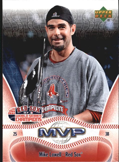 2007 Red Sox Upper Deck World Series Champions MVP #MVP1 Mike Lowell ...