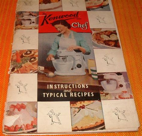 KENWOOD CHEF RECIPE book & instructions vintage | Kenwood chef, Recipe ...